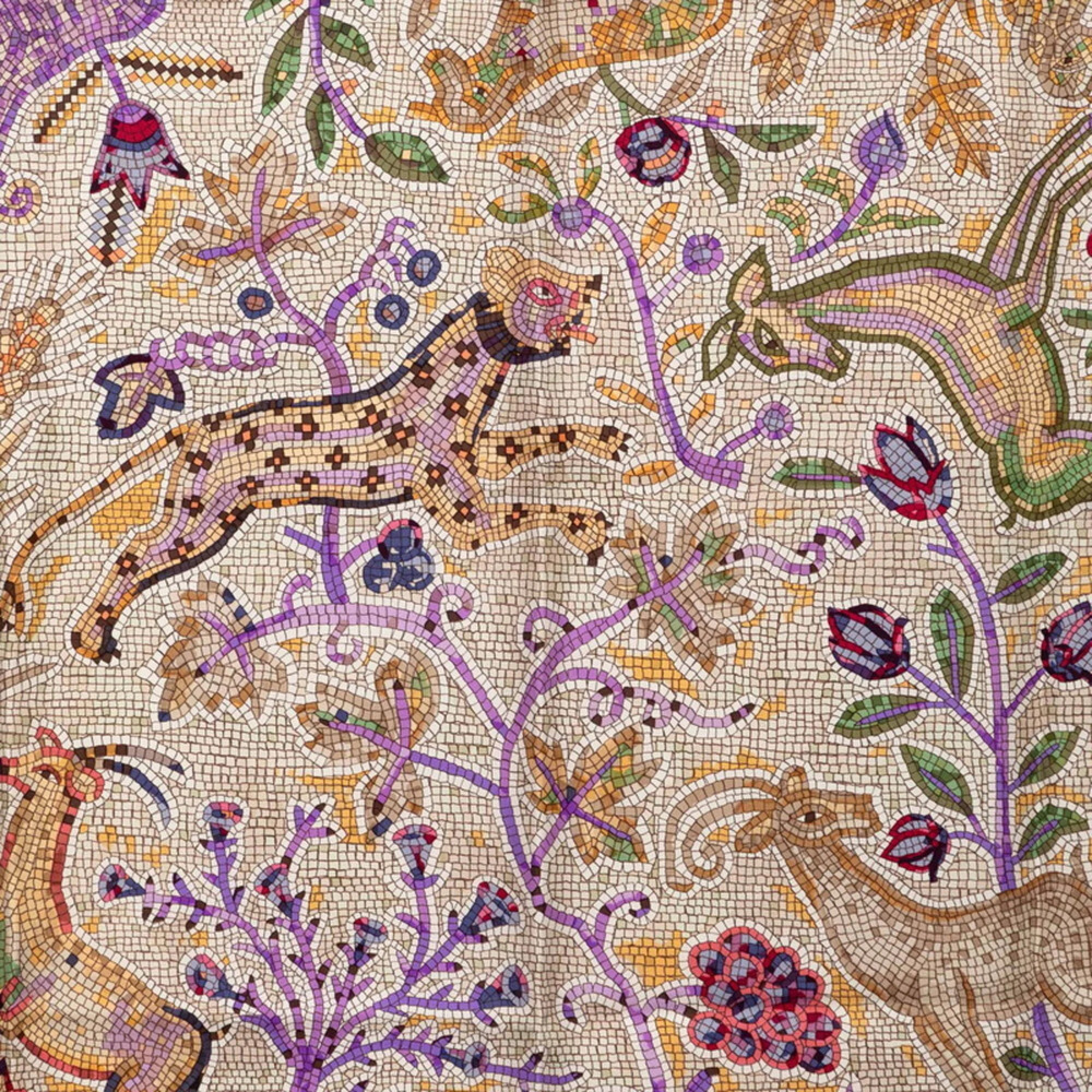 HERMES White Silk Scarf - Picture 3 of 7